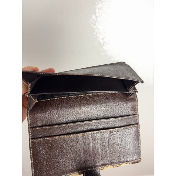 B82 Gucci GG Canvas Bifold Long Wallet Monogram Authentic Maximalist Logo - Picture 10 of 14